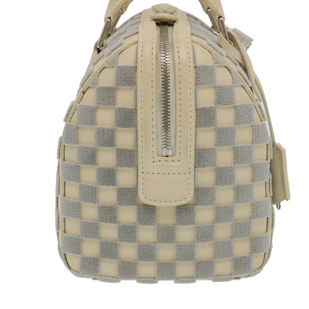 LOUIS VUITTON Damier Cubic Speedy Cube PM Hand Bag White M48909 LV Auth 29243A
