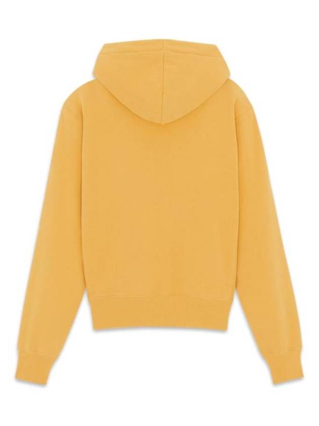 Luxury Saint Laurent Trending 2025 Logo Print Cotton Hoodie Yellow