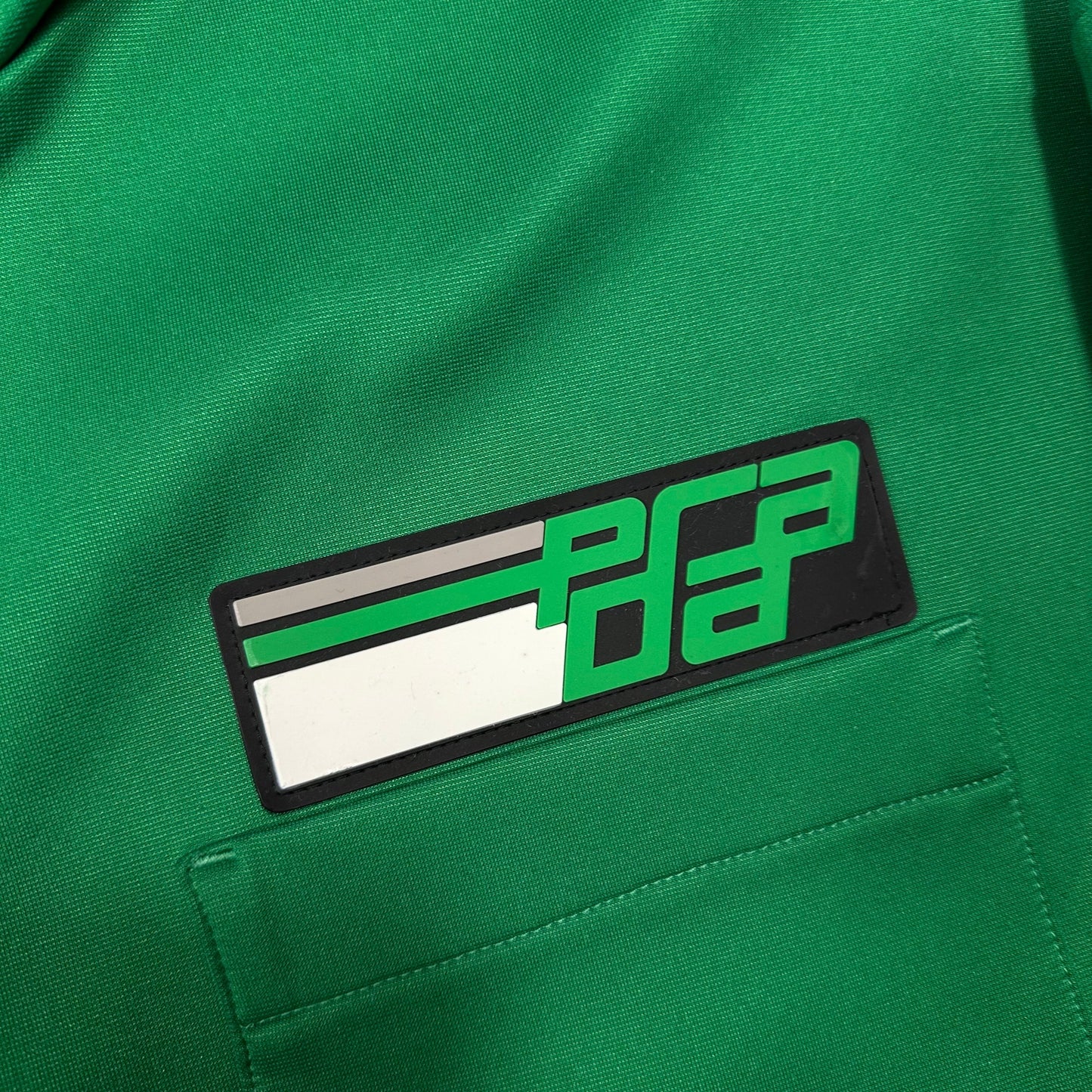 Prada 2018 Rubber Race Logo Technical Jersey Parka Jacket - XS (M)