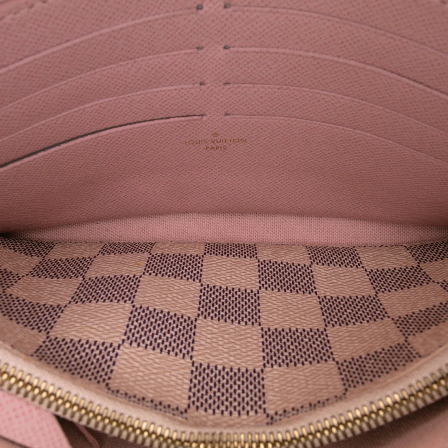 White Louis Vuitton Damier Azur Pochette Felicie Crossbody Bag
