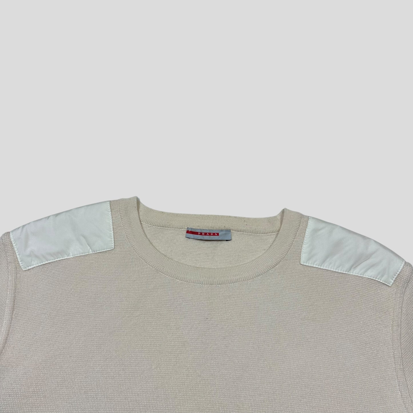 Prada Sport 00’s Nylon Panelled Technical Knitted Crewneck - IT52 (M/L)
