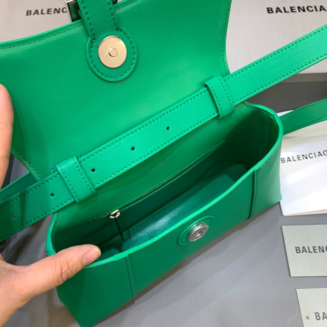 Top Quality Downtown XS Shoulder Bag In Green, For Women, Bags 10in/25cm