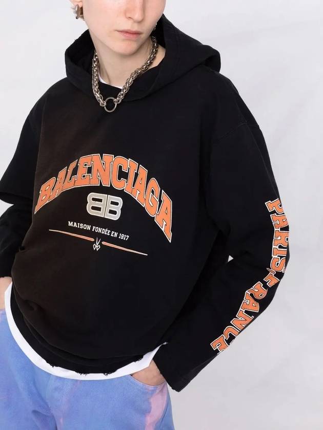 Luxury Balenciaga Trending 2025 BB Logo Hoodie Black