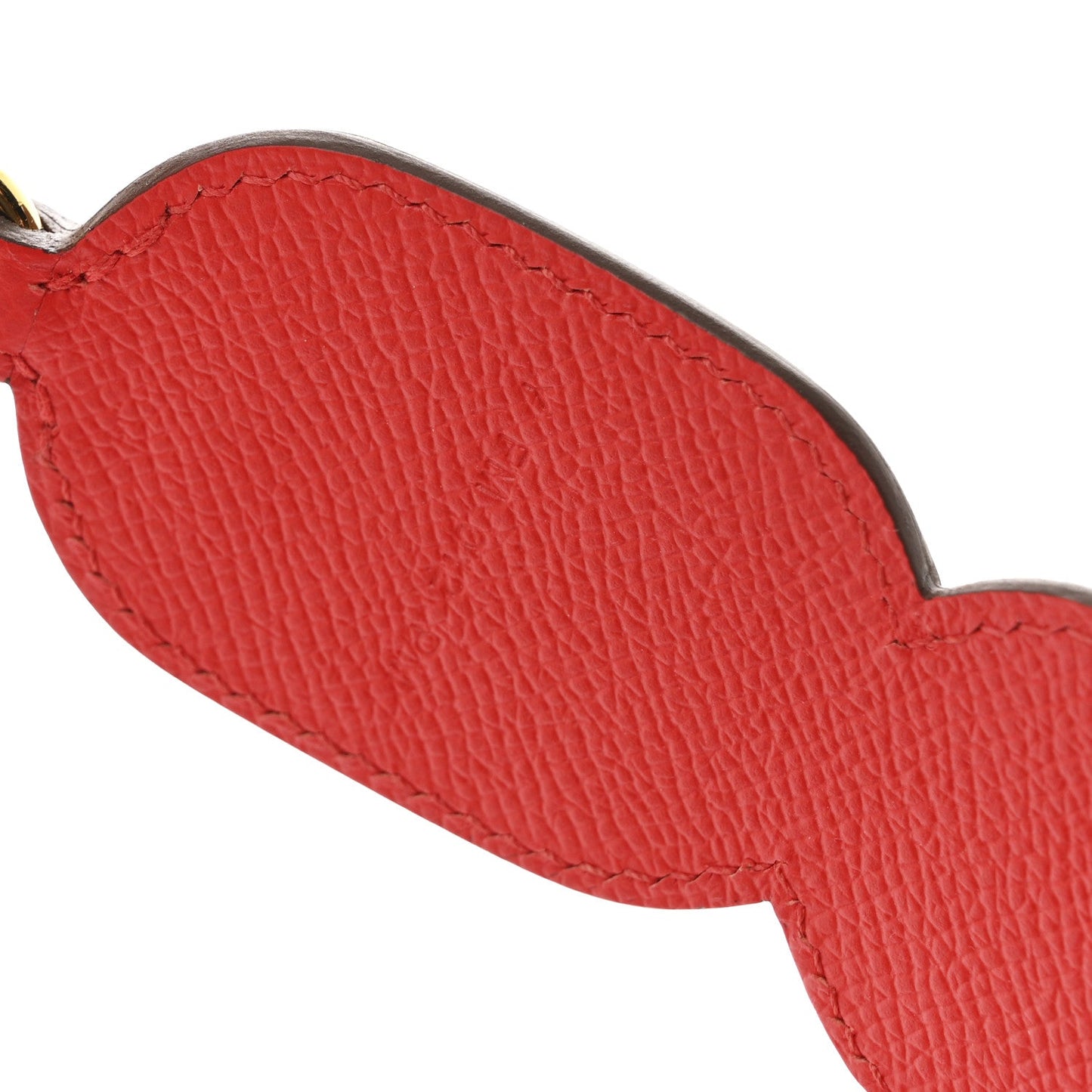 Hermes Epsom Petits Maillons Bag Strap Rouge De Coeur Rose Extreme