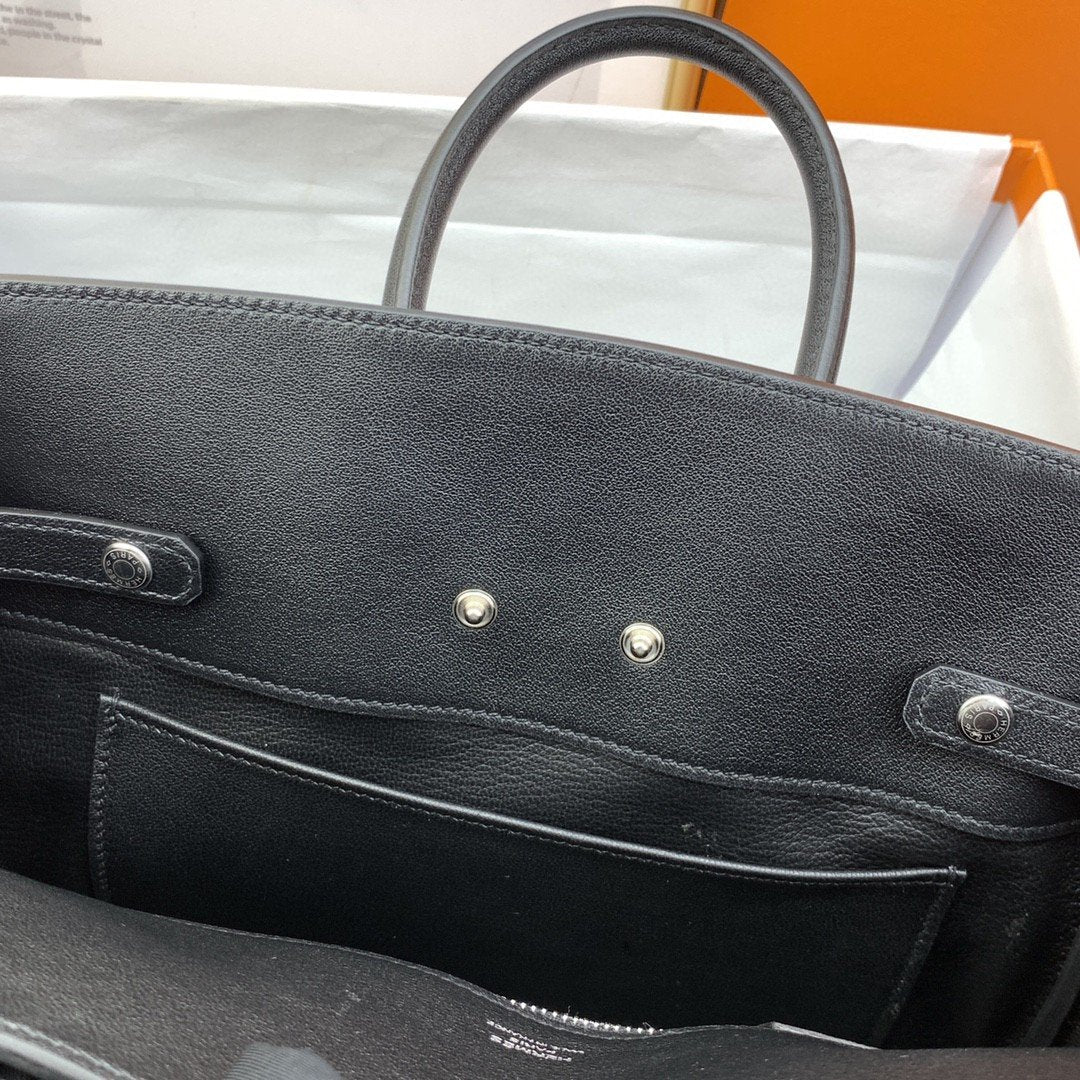 Top Quality Etoupe Shadow Birkin Black For Women 10in/25cm