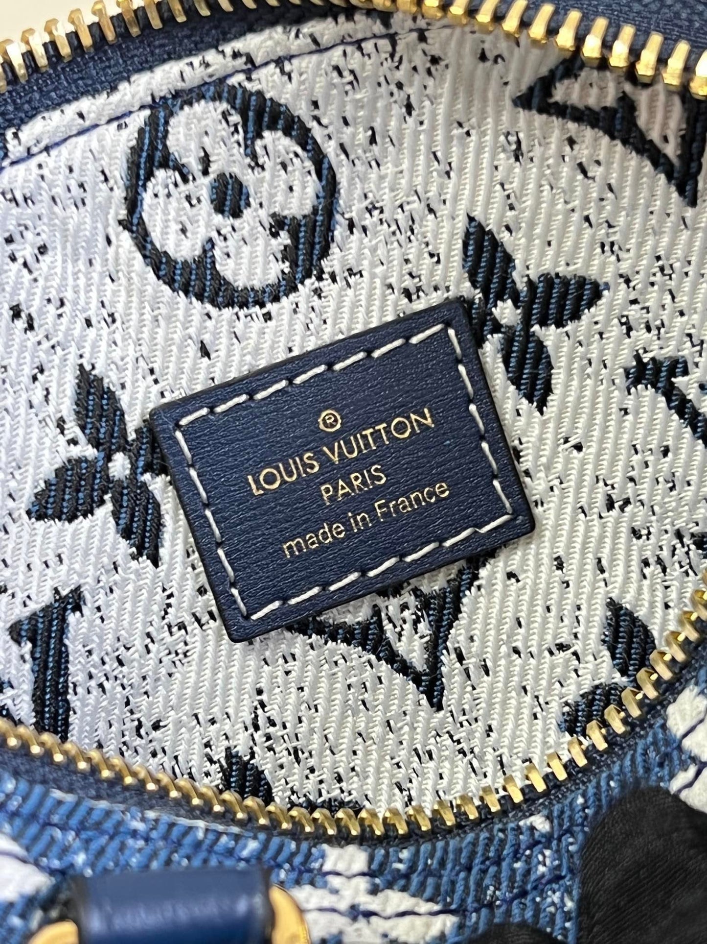 Top Quality Nano Speedy Monogram Jacquard Denim Blue For Women, WoBags 6.3in/16cm Top Quality M81168