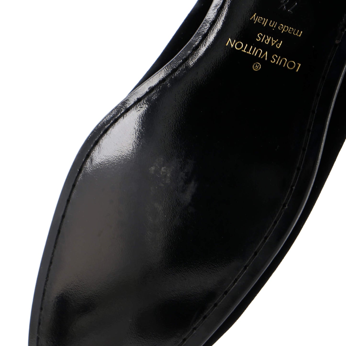 Louis Vuitton Men's Logo Loafers Embroidered Velvet