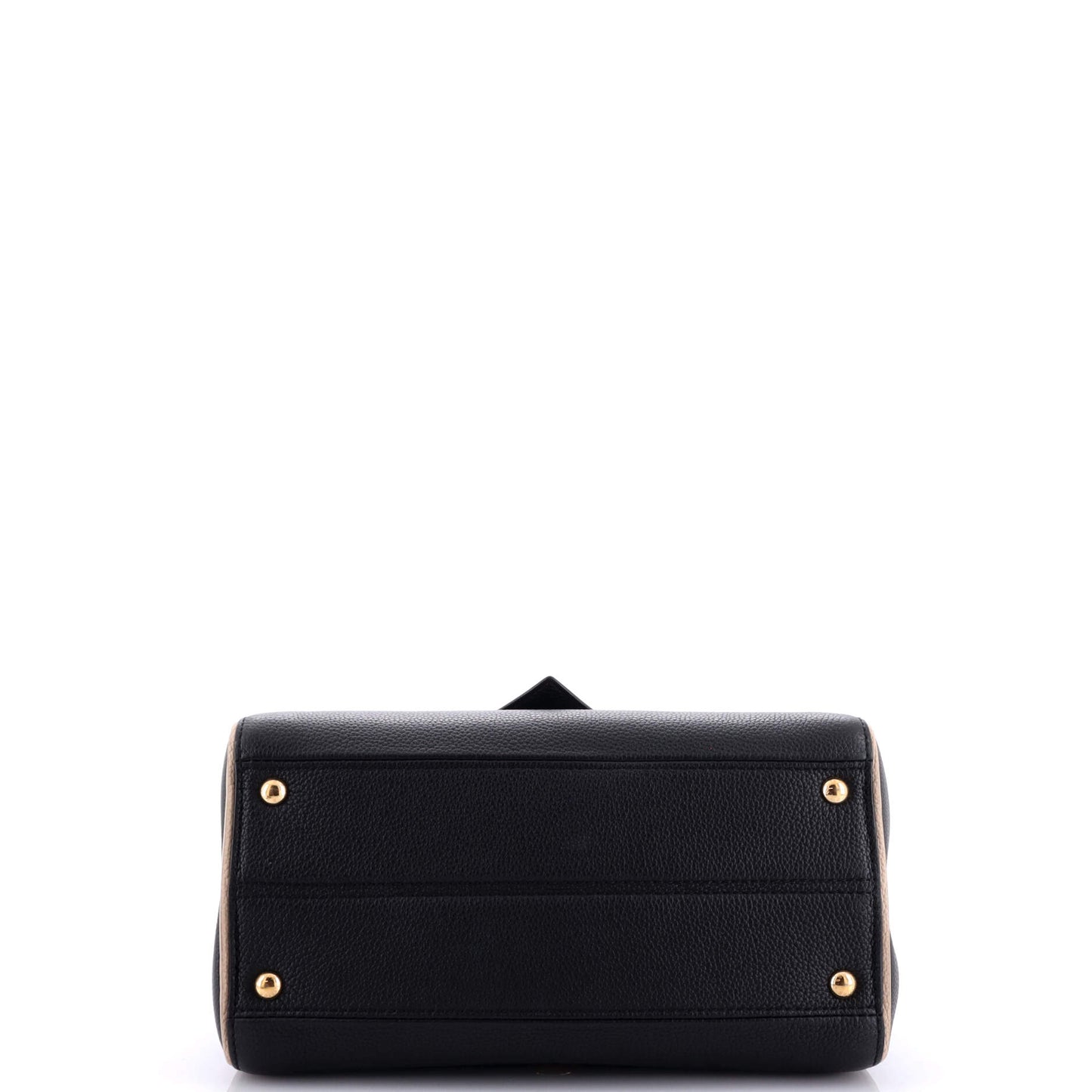 Louis Vuitton Double V Handbag Calfskin with Monogram Canvas