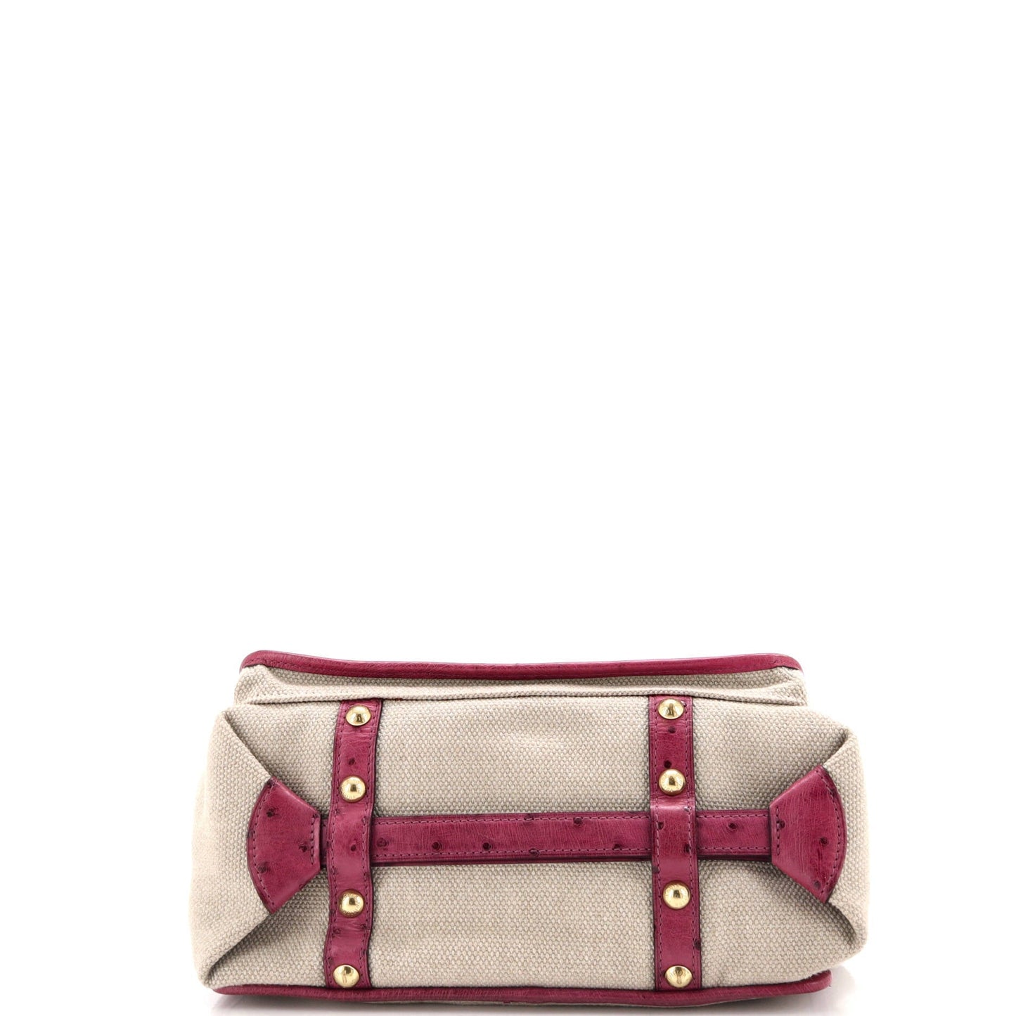 Louis Vuitton Sac Express Trianon Handbag Toile and Ostrich PM