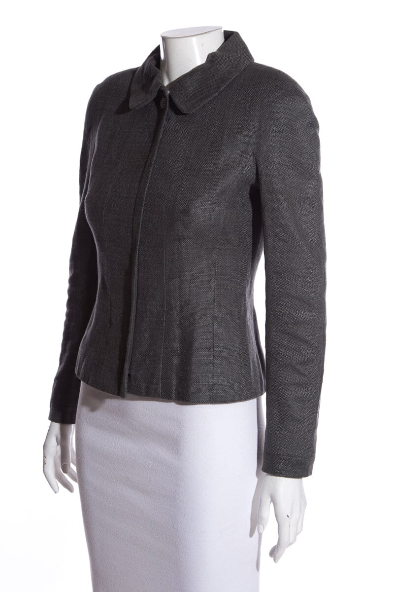 Chanel Grey Jacket SZ 36