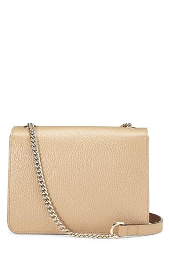 Gucci, Beige Leather Interlocking Crossbody Small, Beige