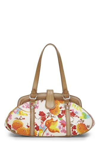 Dior, Multicolor Floral Canvas HandBag, Multi