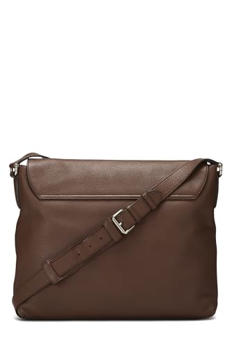 Gucci, Brown Leather Soho Flap Messenger Bag, Brown