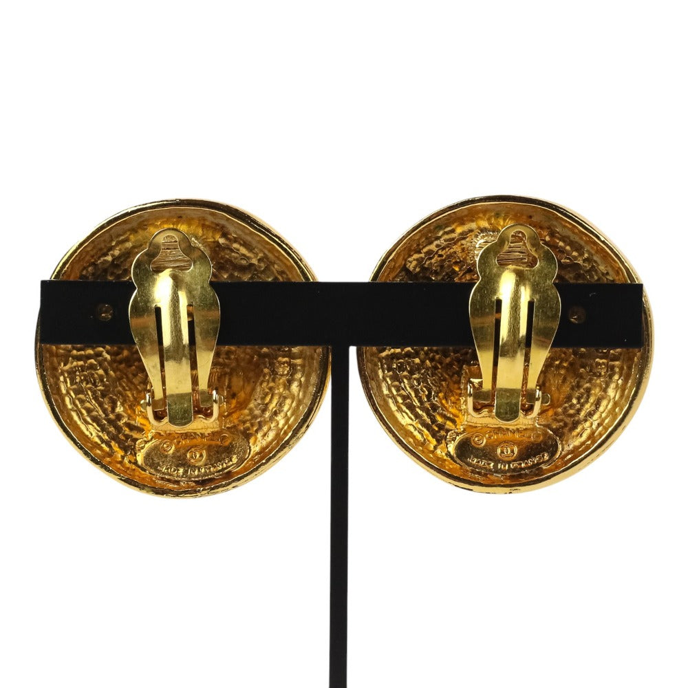 Chanel Star Motif Circle Earrings