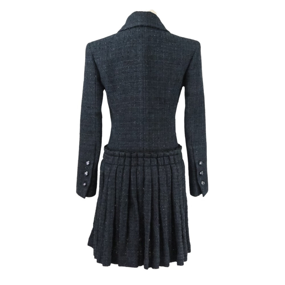Chanel P64017 Tweed Double-Breasted Dress