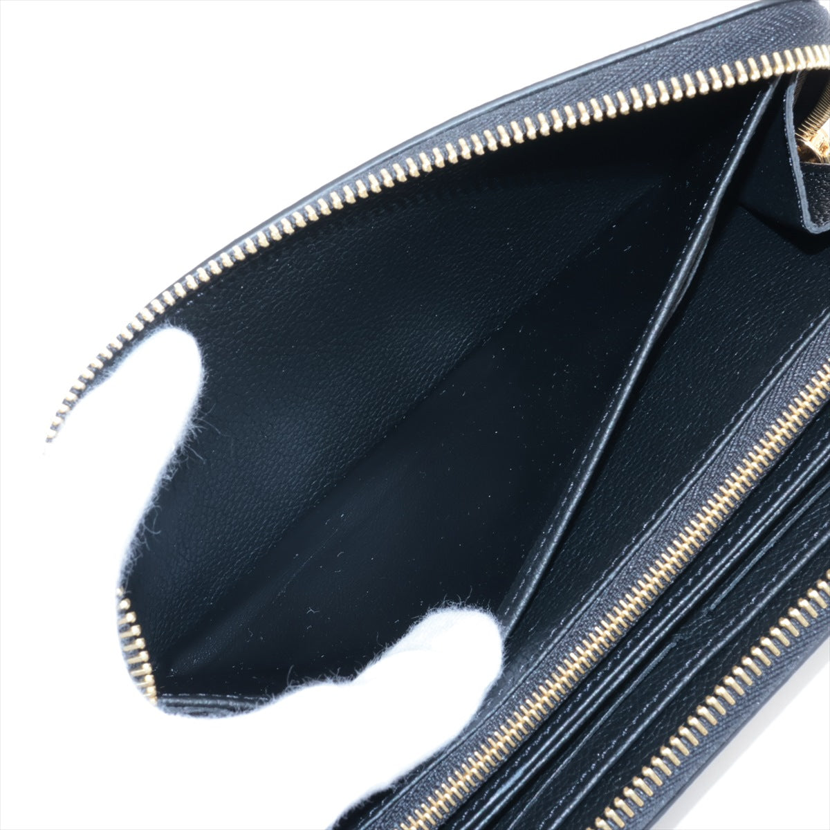Louis Vuitton Bi-Color Monogram Amplant Wallet M80481 NoirCreme Round Zip Wallet