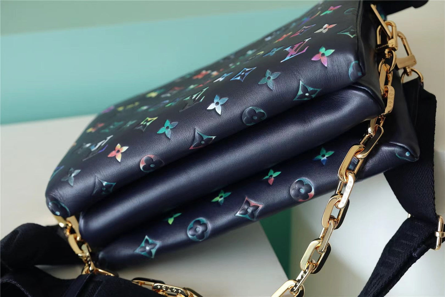 Top Quality Coussin PM Puffy Navy Blue For Women, Shoulder And Crossbody Bags 10.2n/26cm Top Quality