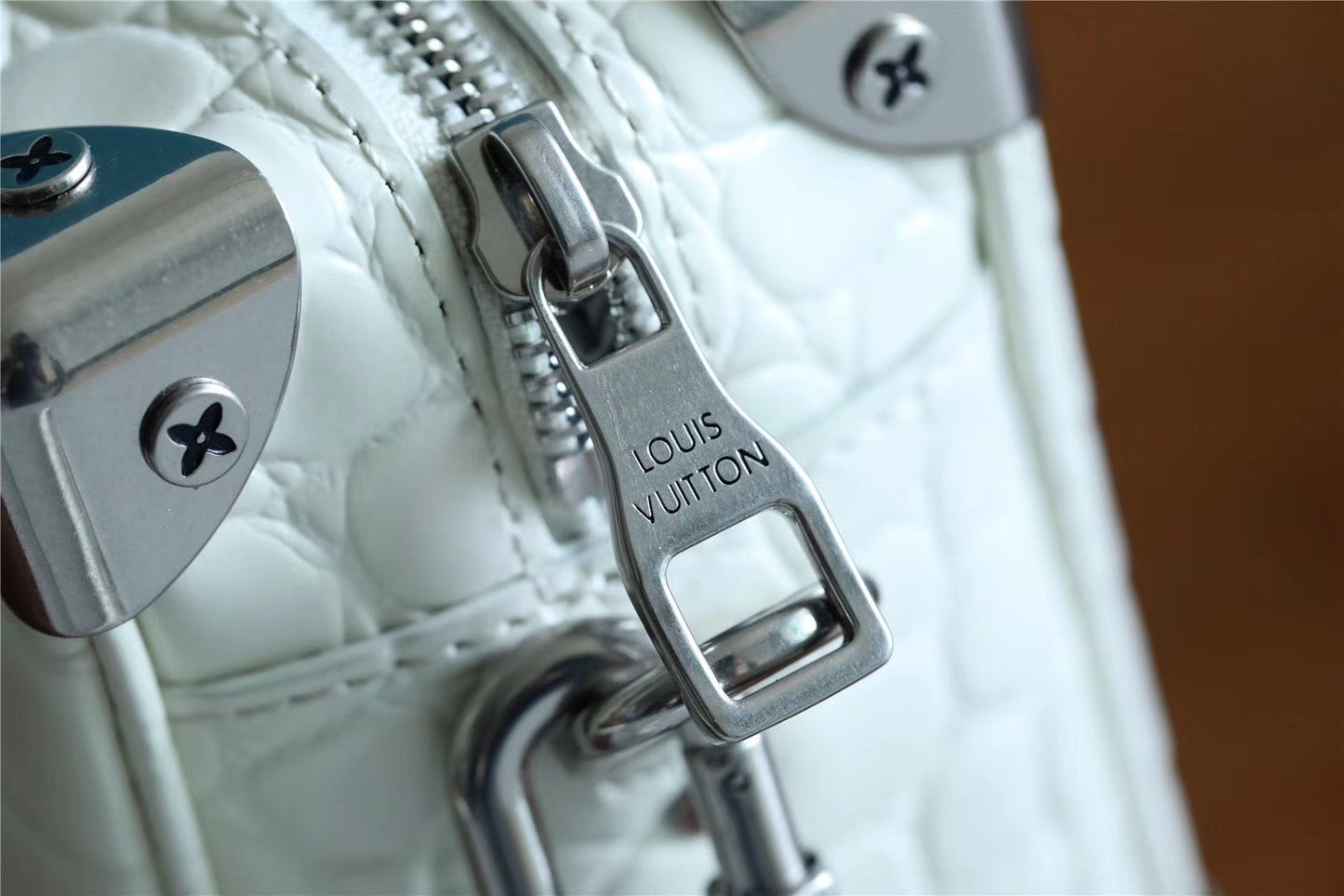 Top Quality Mini Soft Trunk CrocoTop Qualitylian White For Men, Bags, Shoulder And Crossbody Bags 7.2in/18.5cm Top Quality N98495