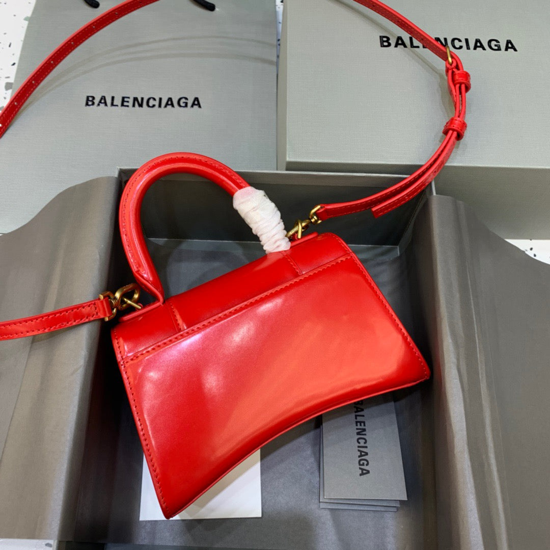 Top Quality Hourglass XS Handbag In Red, For Women, Bags 7.4in/19cm