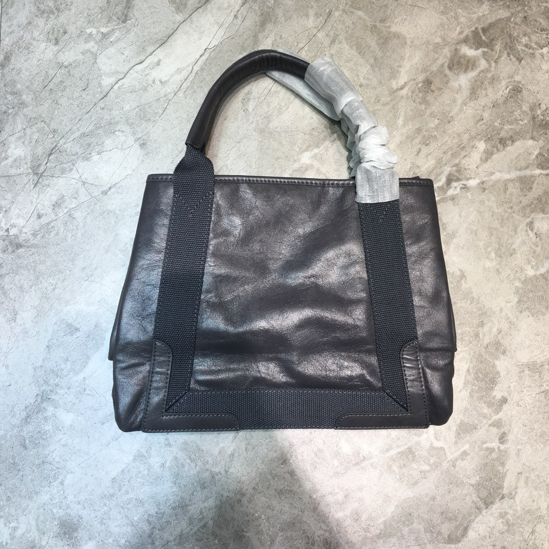 Top Quality Navy Small Cabas Tote Bag In Gray, For Women, Bags 18.5in/47cm