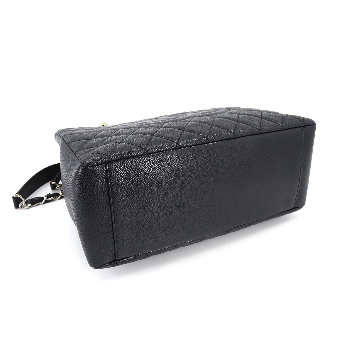 Chanel Matelasse Grand Shopping Chain Tote Bag GST Caviar Skin Black