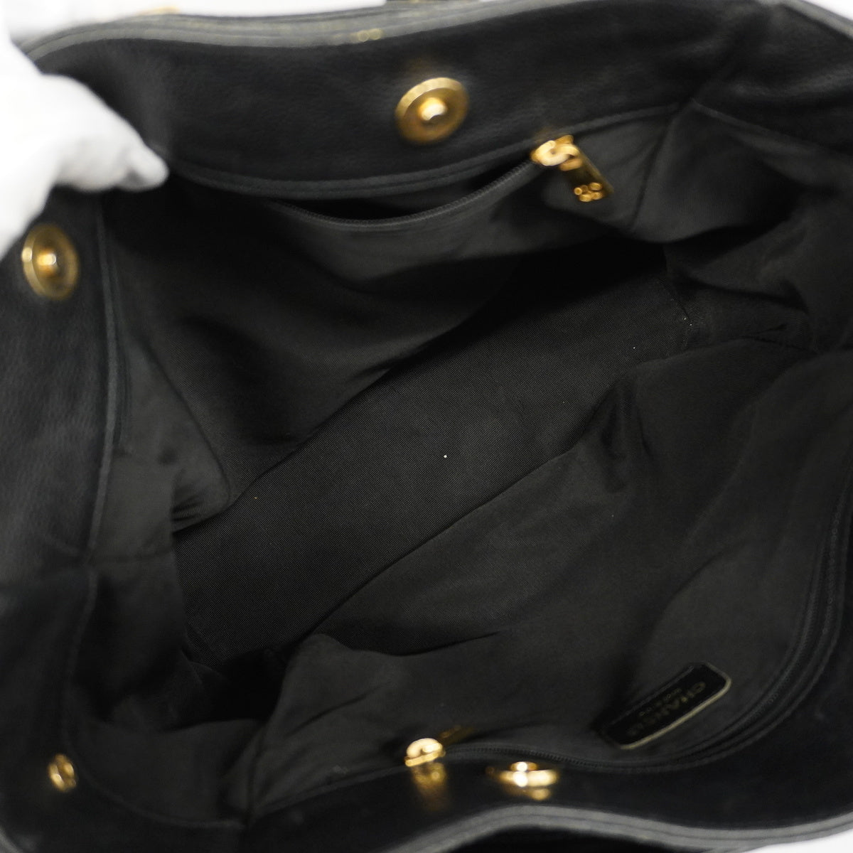 Chanel Tote Bag Executive Tote Caviar Skin Black