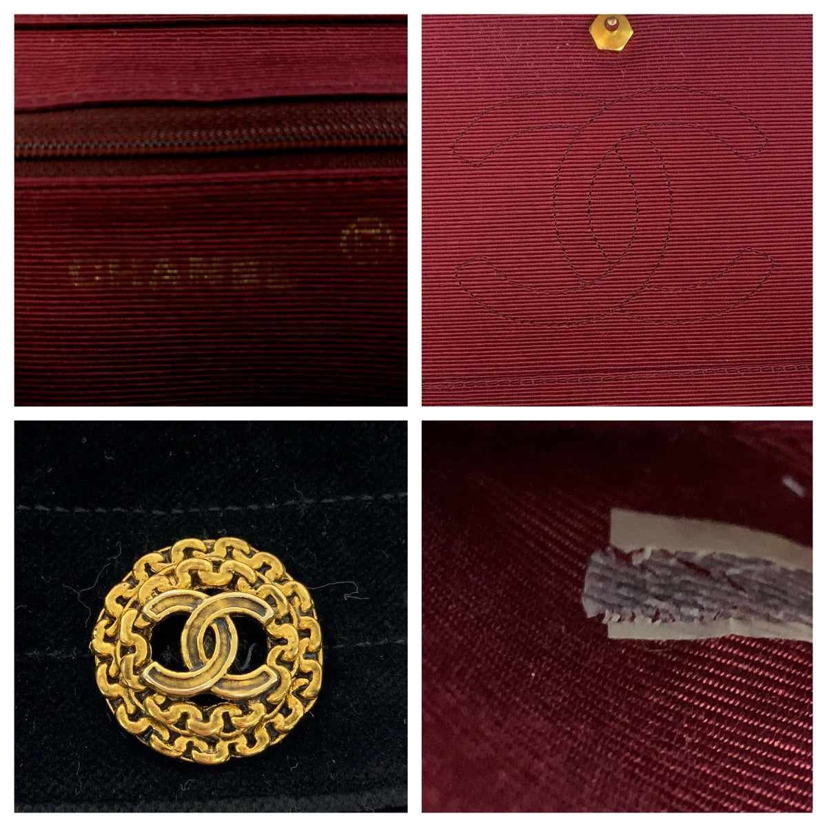 Chanel Half Moon Velour Shoulder Bag