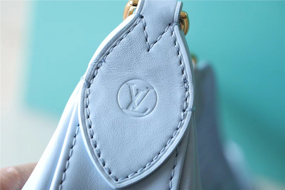 Top Quality Over The Moon Bag Handbags For Women In Bleu Glacier Blue 10.8in/28cm Top Quality M59825