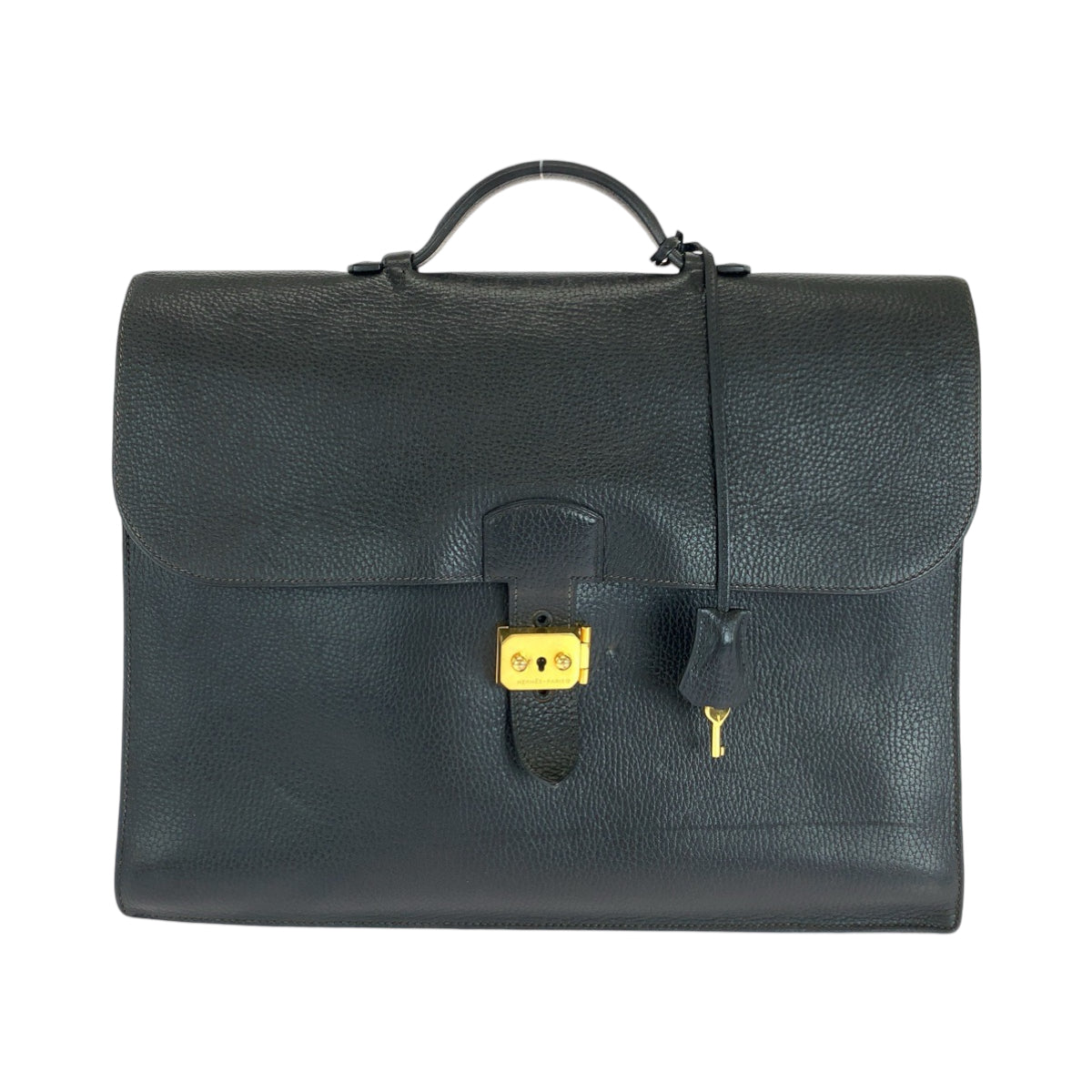 HERMES Business bag Ardenne Black GoldMetal Business bag briefcase Sac Adepeche 38 mens d