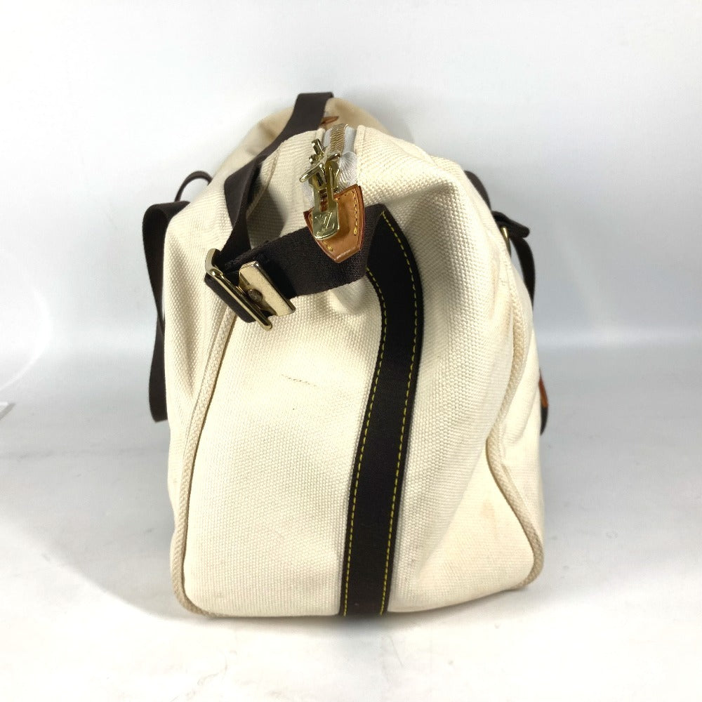 LOUIS VUITTON Boston Duffel bag M40030 canvas white Antigua suck weekend unisex(Unisex)