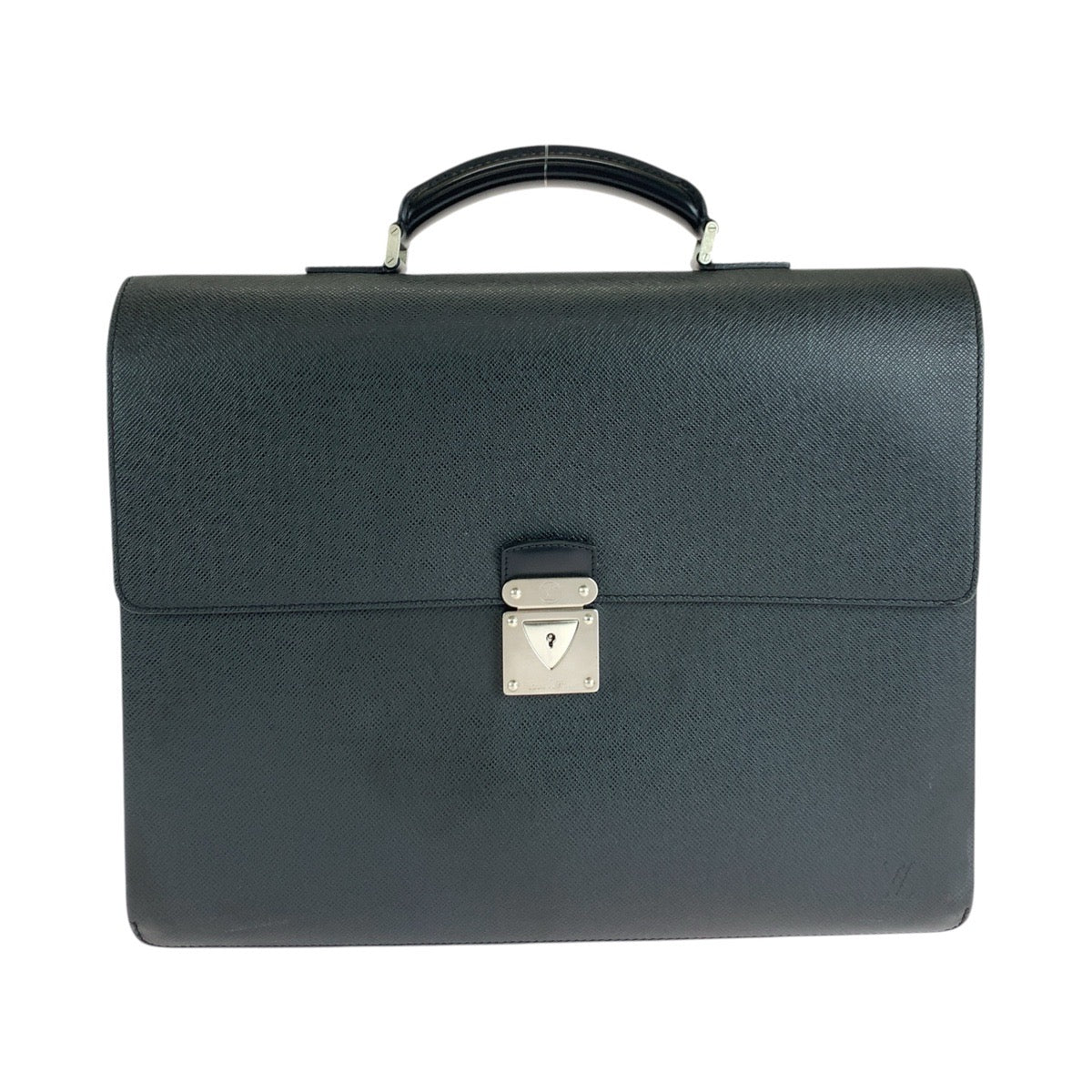 LOUIS VUITTON Business bag M31042 leather Black Ardoise SilverMetal Business bag briefcase Taiga Robusto 2 mens d