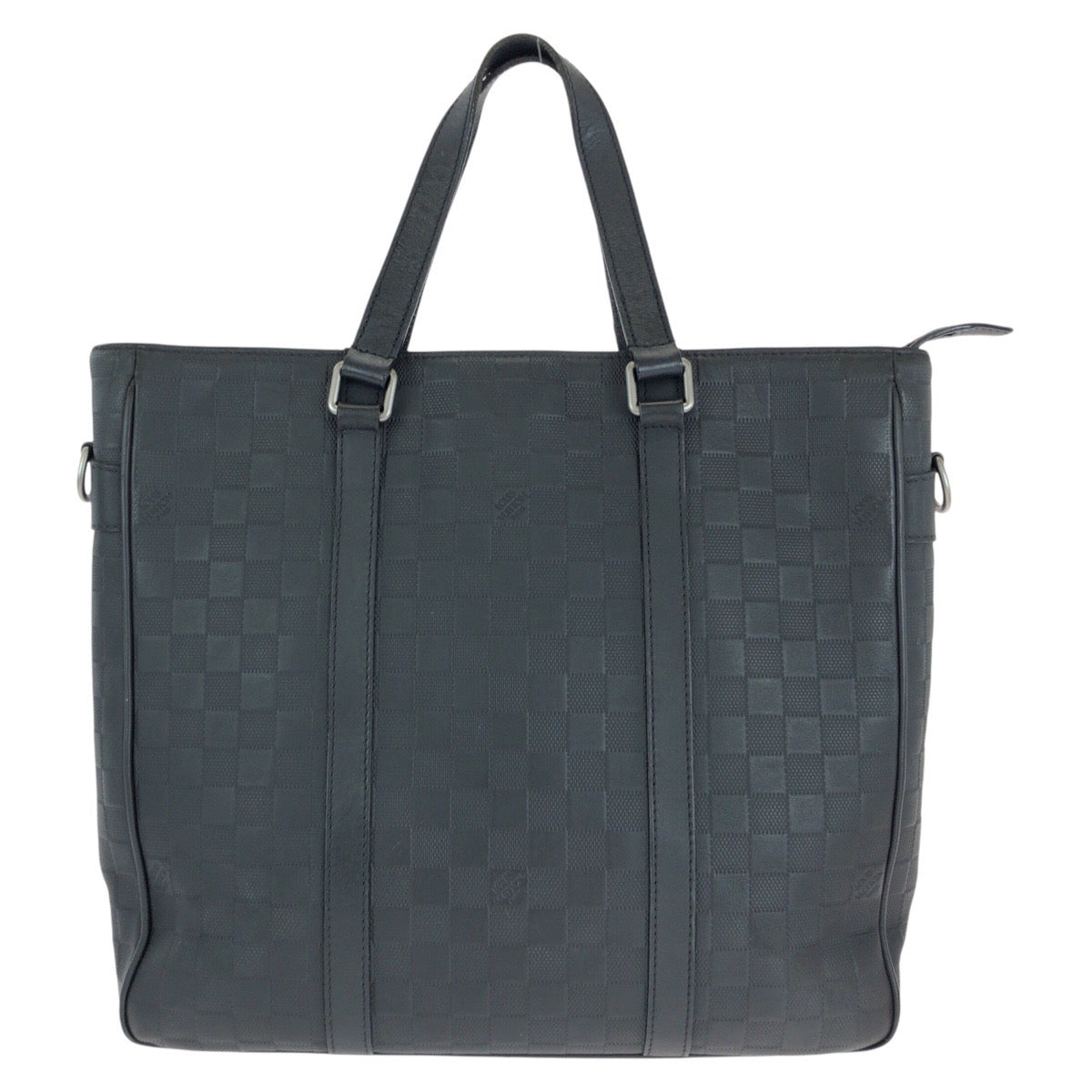 LOUIS VUITTON Business bag N41467 leather Black Gunmetal Business bag Tote Bag Damier Anfini Tadao PM mens d