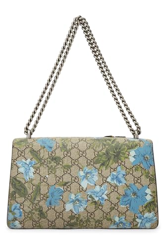 Gucci, Blue GG Supreme Canvas Embroidered Dionysus Shoulder Bag Small, Brown