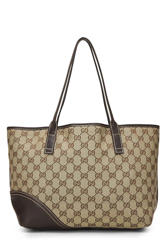 Gucci, Brown Original GG Canvas Britt Tote, Brown