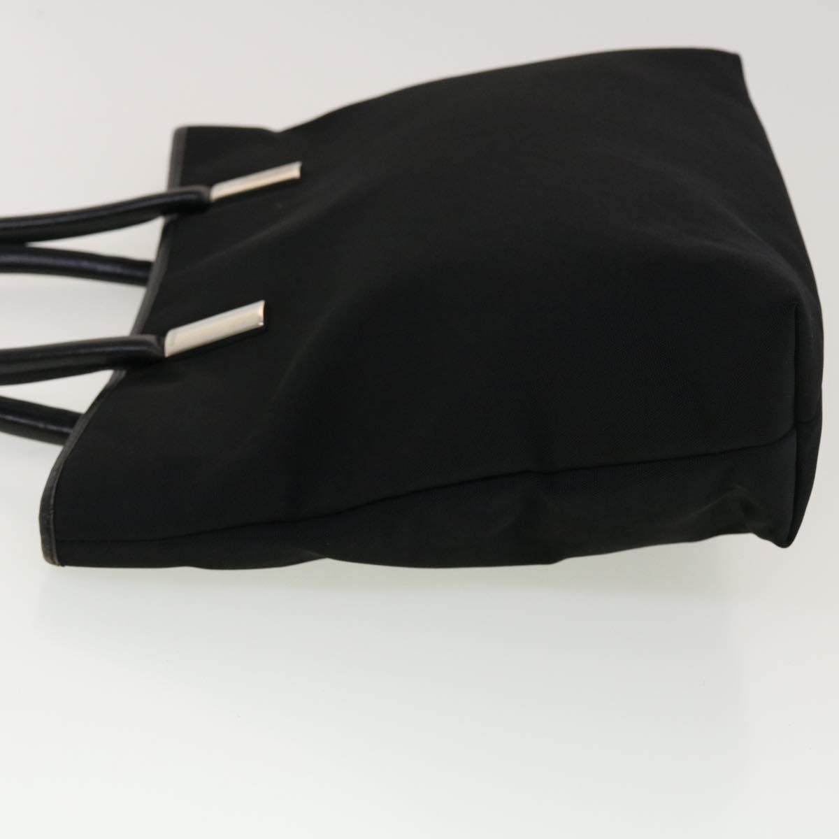 GUCCI Shoulder Bag Nylon Leather Black 45027