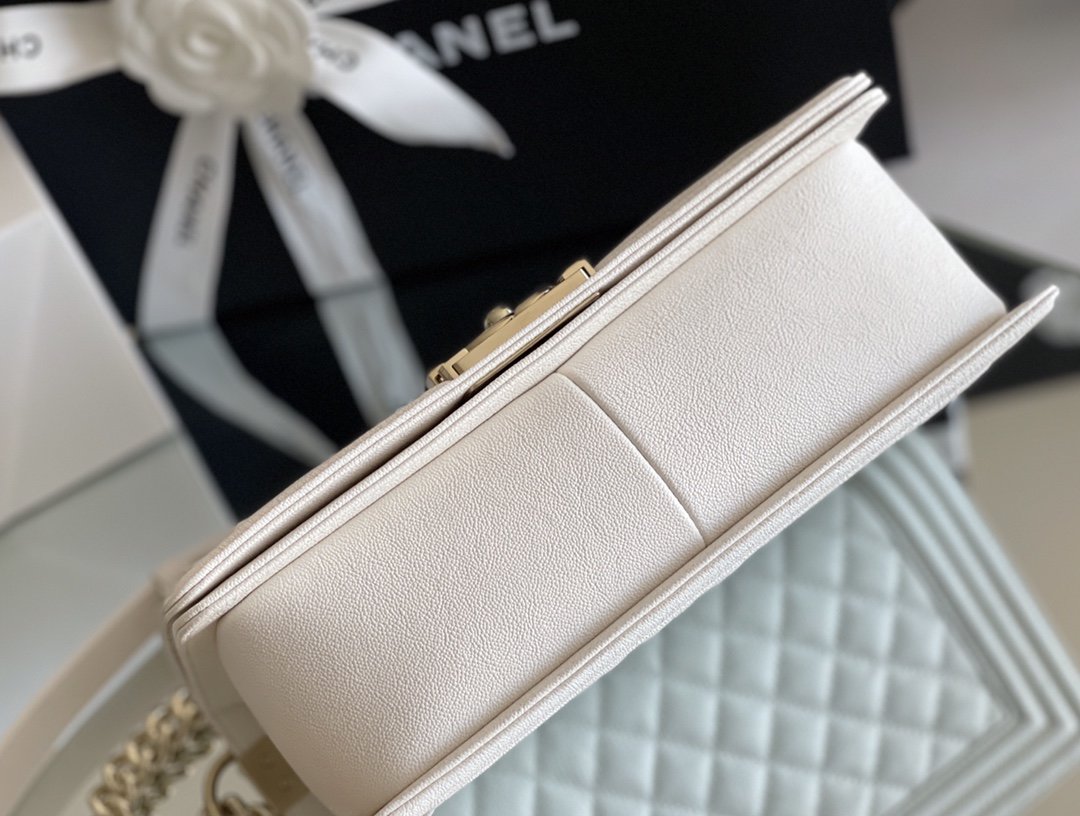 CHLMeTop Qualityum Classic Top Qualityap Bag 25cm White For Women A67086