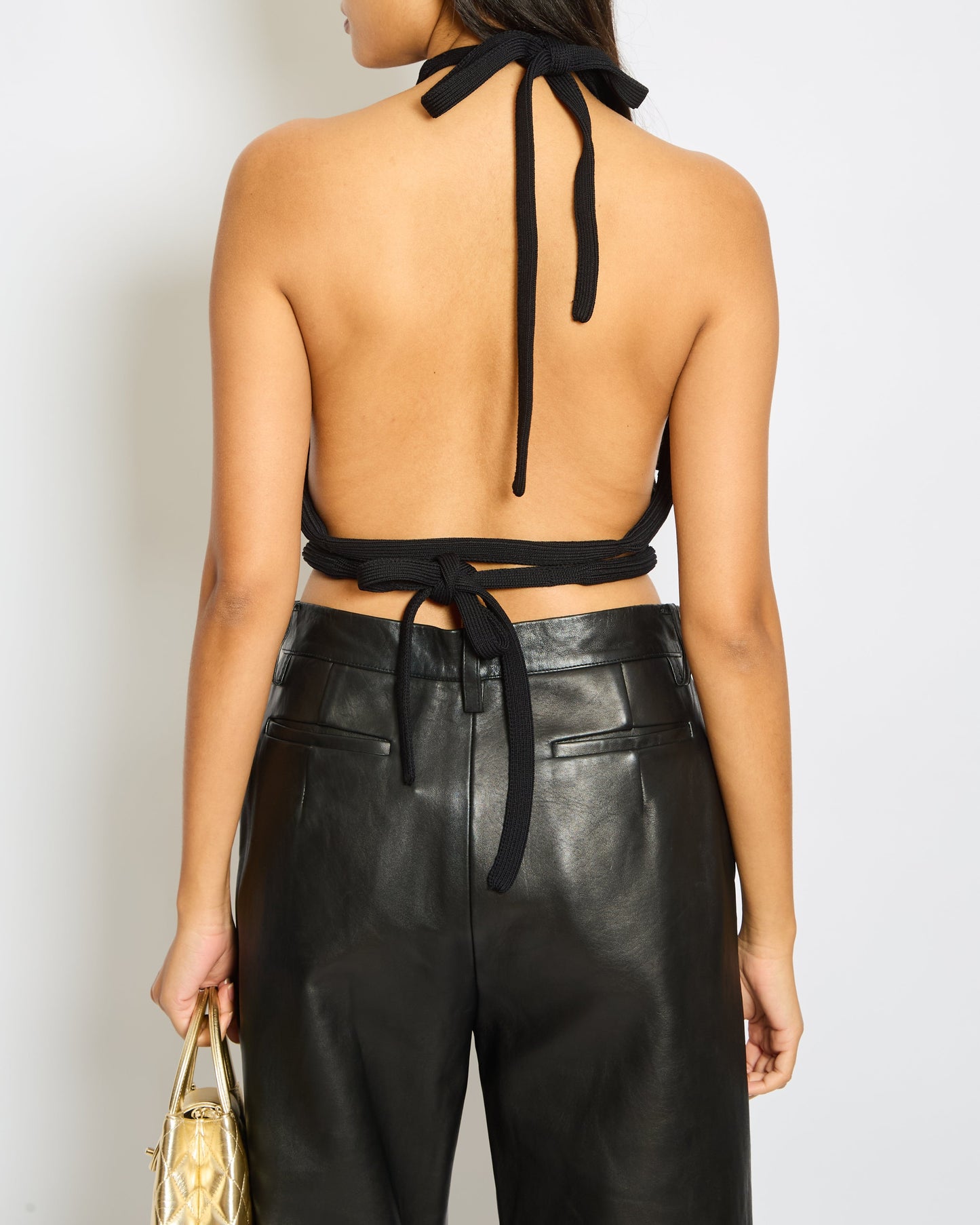Cult Gaia Black Knit Top Size S (UK 6)