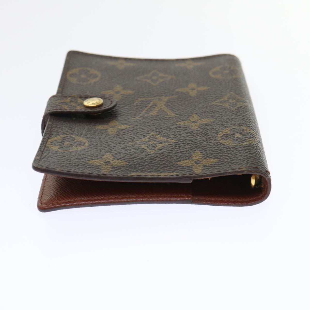LOUIS VUITTON Monogram Agenda PM Day Planner Cover R20005 LV Auth 47692