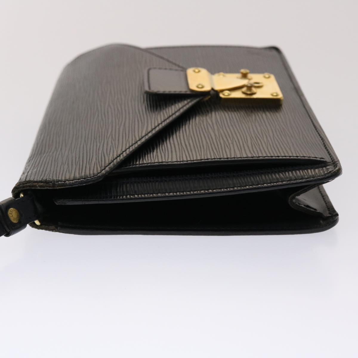 LOUIS VUITTON Epi Serie Dragonne Hand Bag Black M52612 LV 47949