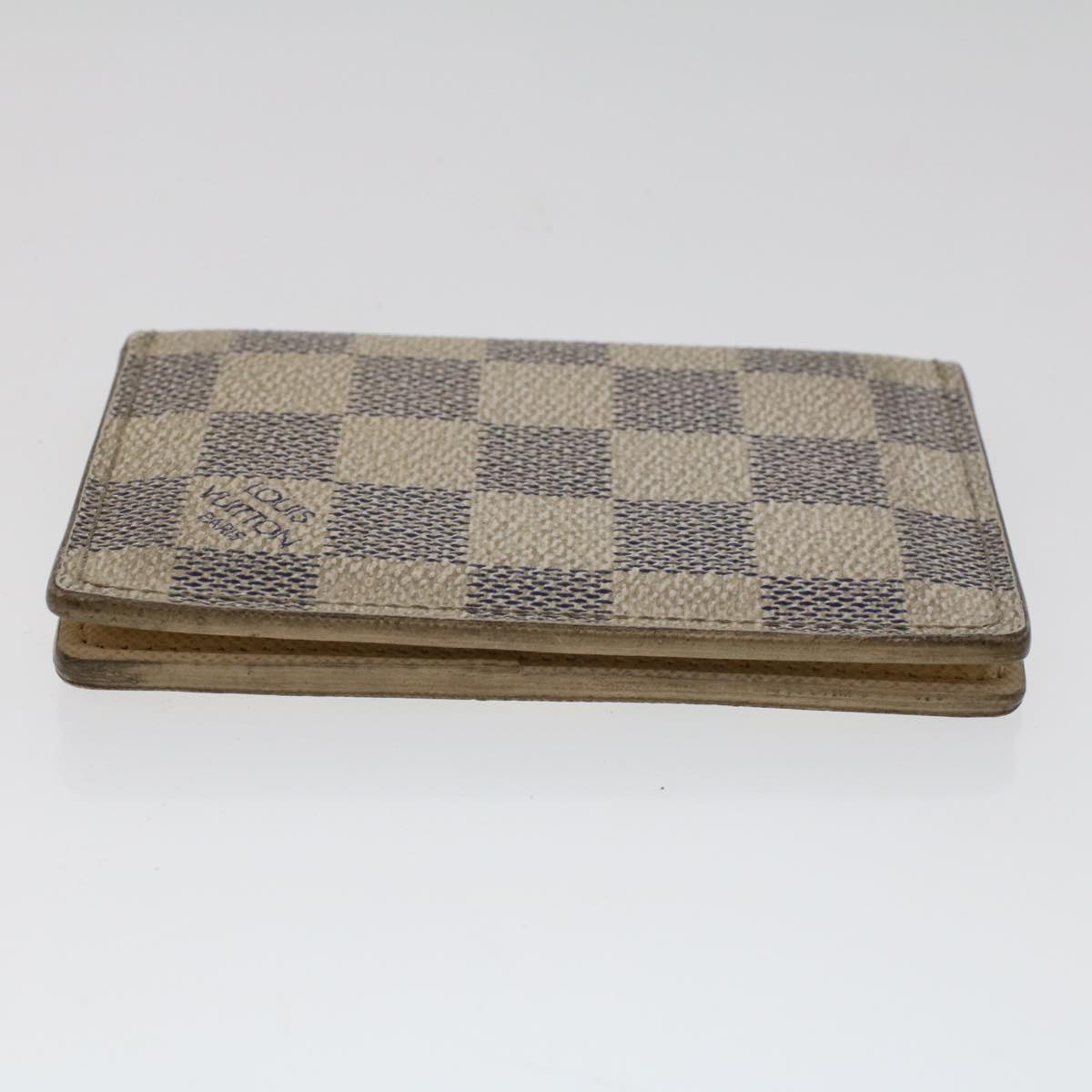 LOUIS VUITTON Damier Azur Organizer Dupoch Card Case N61727 LV 48414