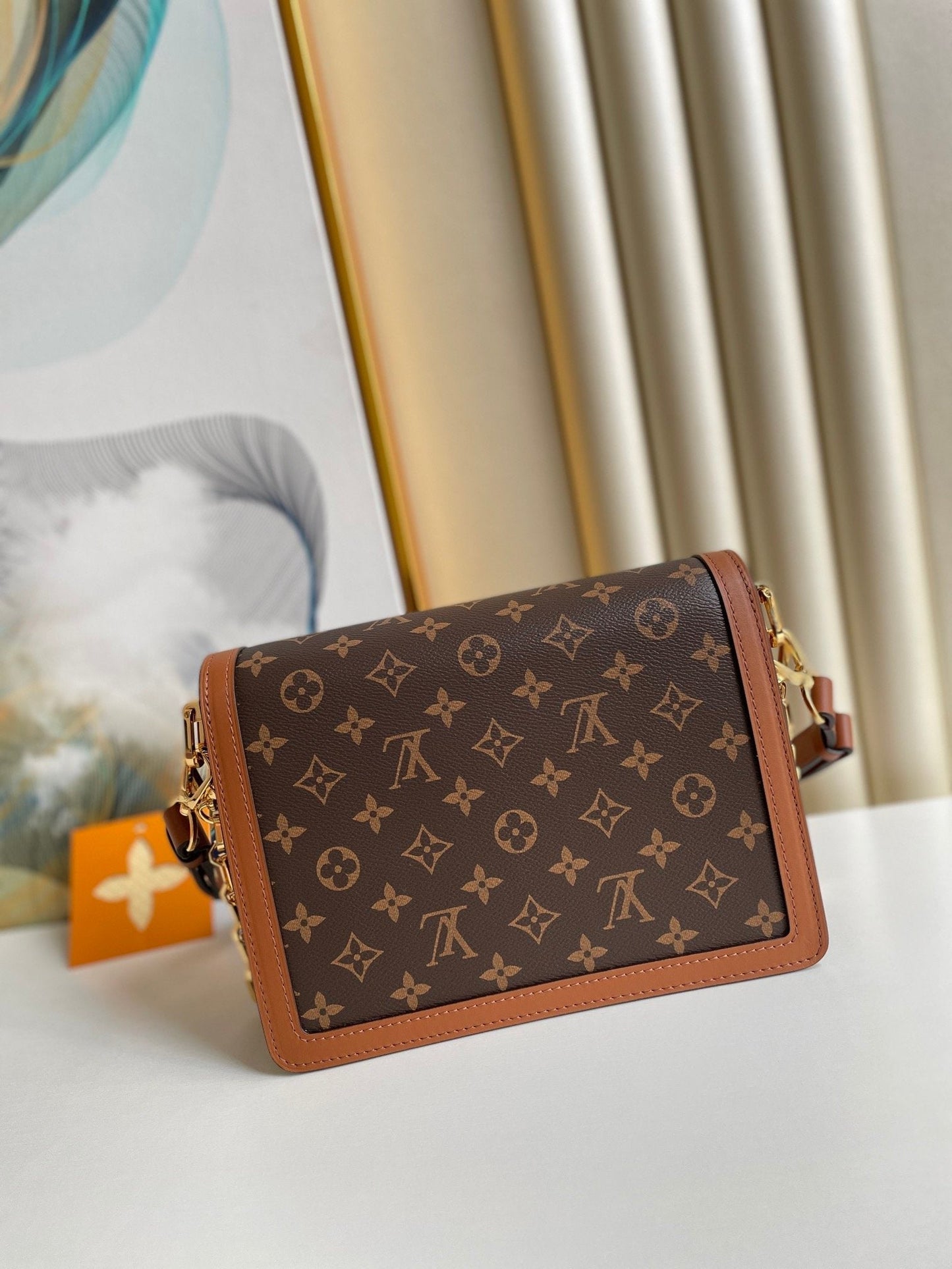 Top Quality Dauphine MM Monogram And Monogram Reverse Canvas By Nicolas Ghesquière For The Cruise Collection, Shoulder Bags 25cm Top Quality M45958