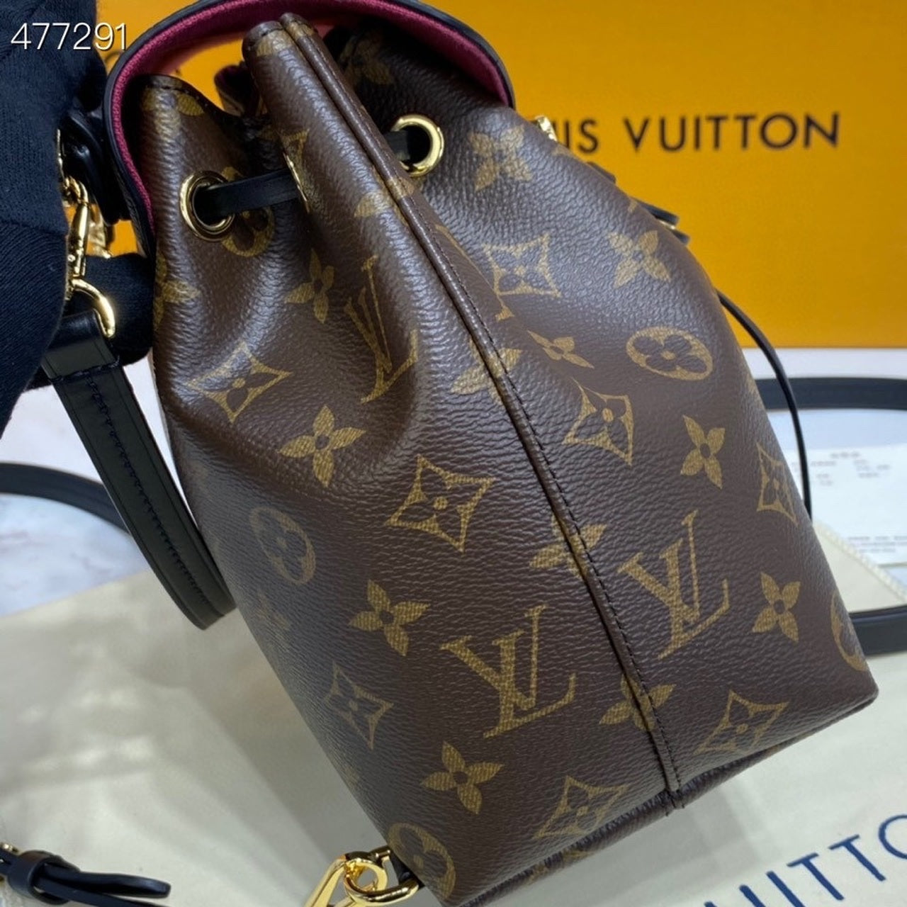Top Quality Montsouris BB Backpack Monogram Canvas Black For Women, WoBackpack 7.9in/20cm Top Quality M45516