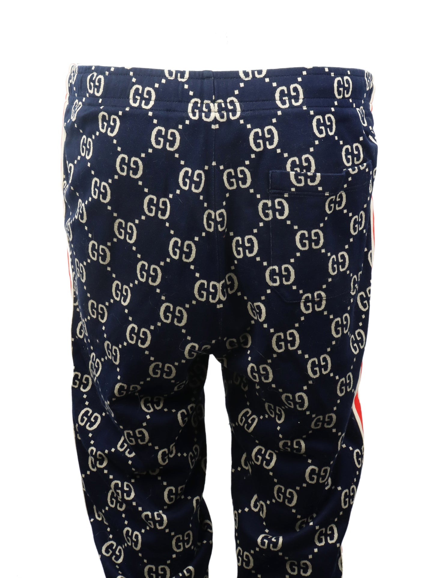Gucci Blue Monogram Track Pant.