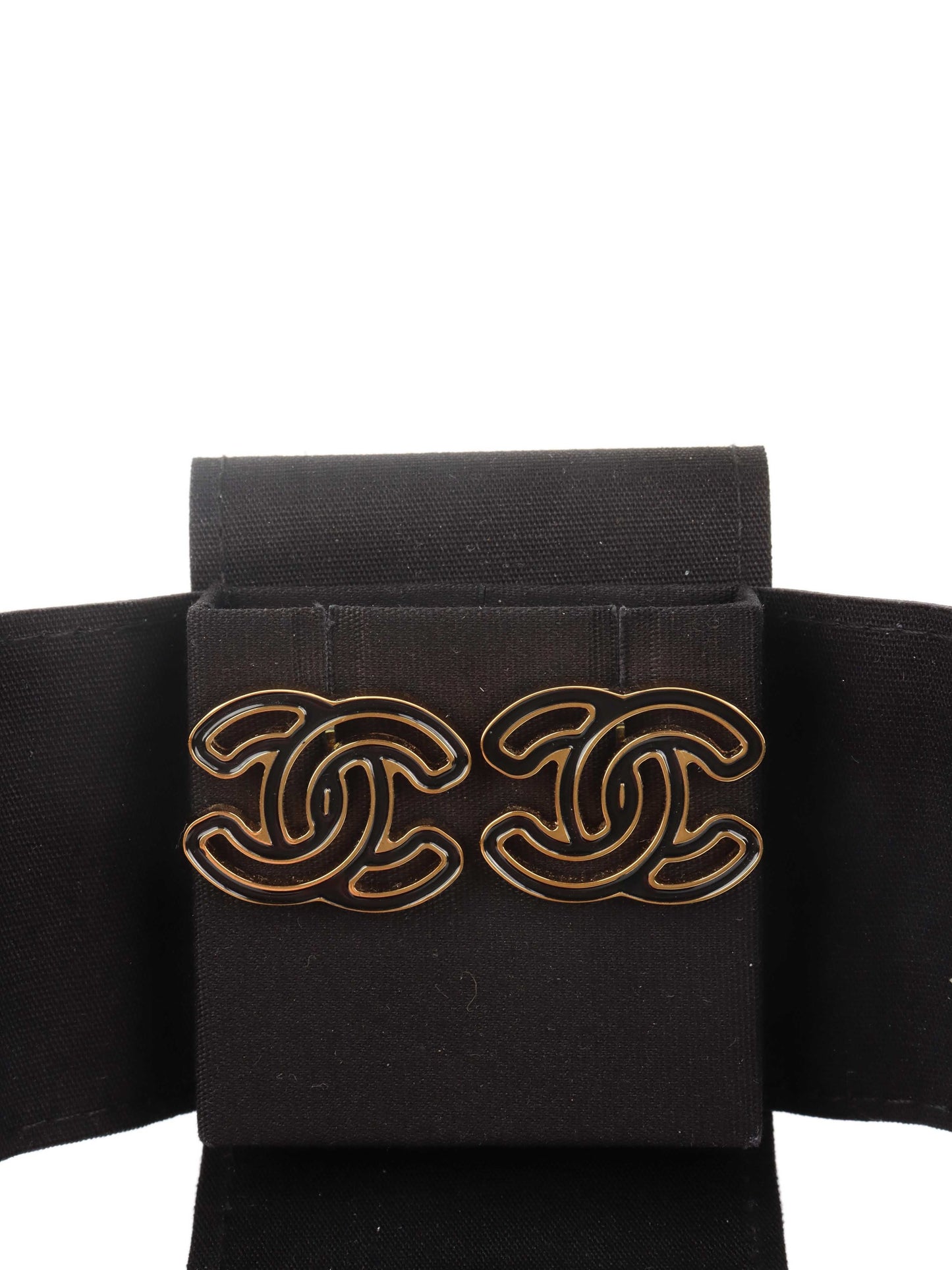 Chanel CC Logo Earrings.
