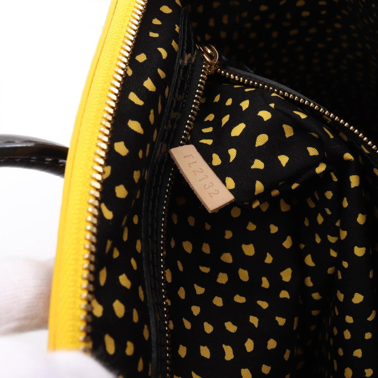 Louis Vuitton yellow Monogram Vernis Handbag