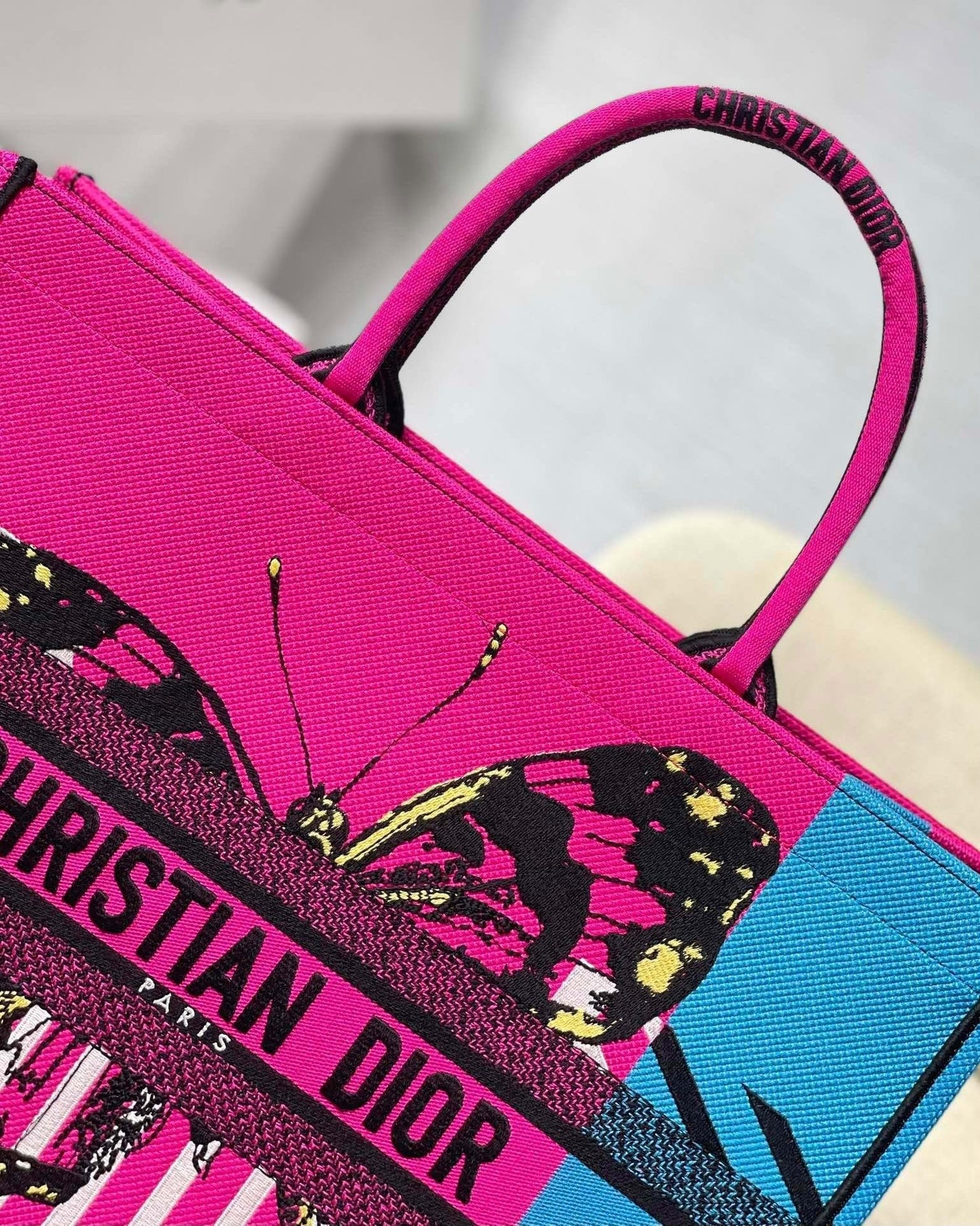 Top Quality Large Book Tote Pink And Blue, For Women, Womens Handbags 16.5in/42cm CD