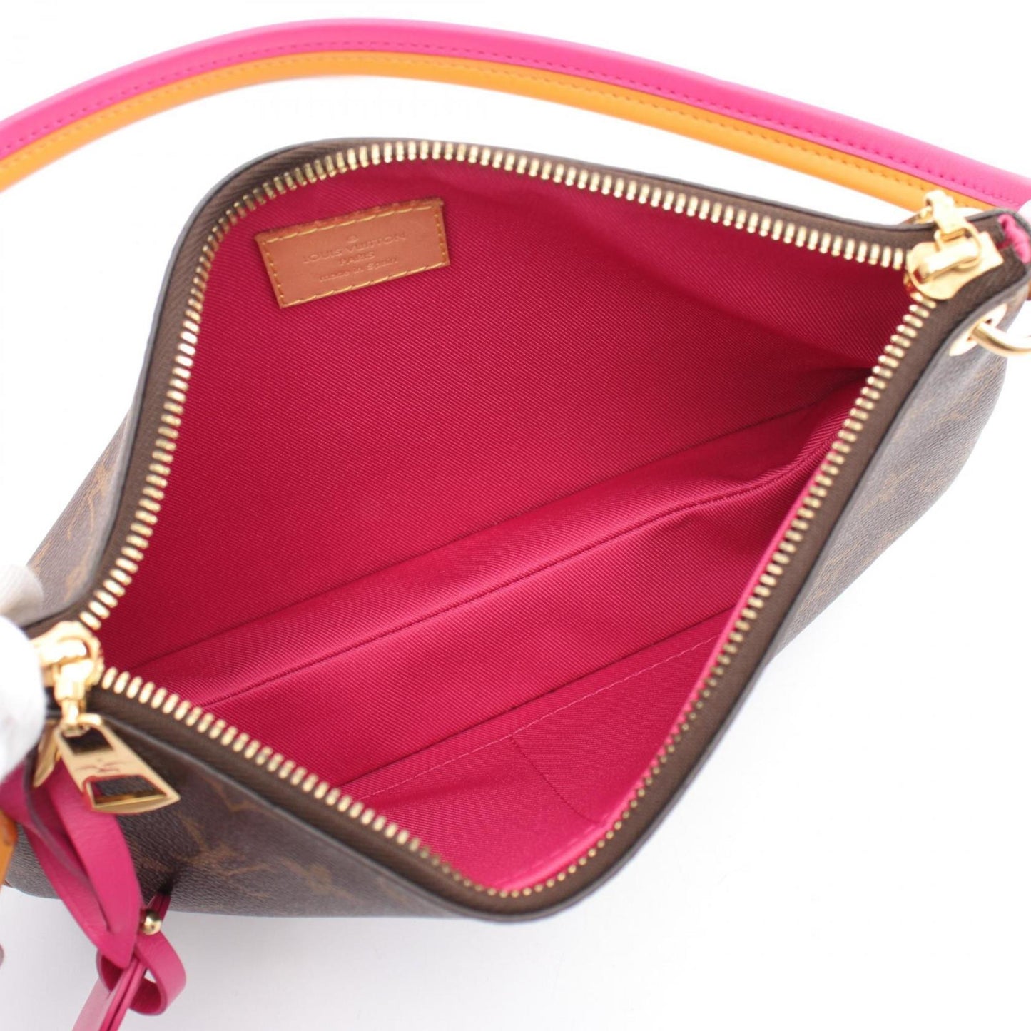 Louis Vuitton pink Pvc Coated Canvas Leather Shoulder Bag