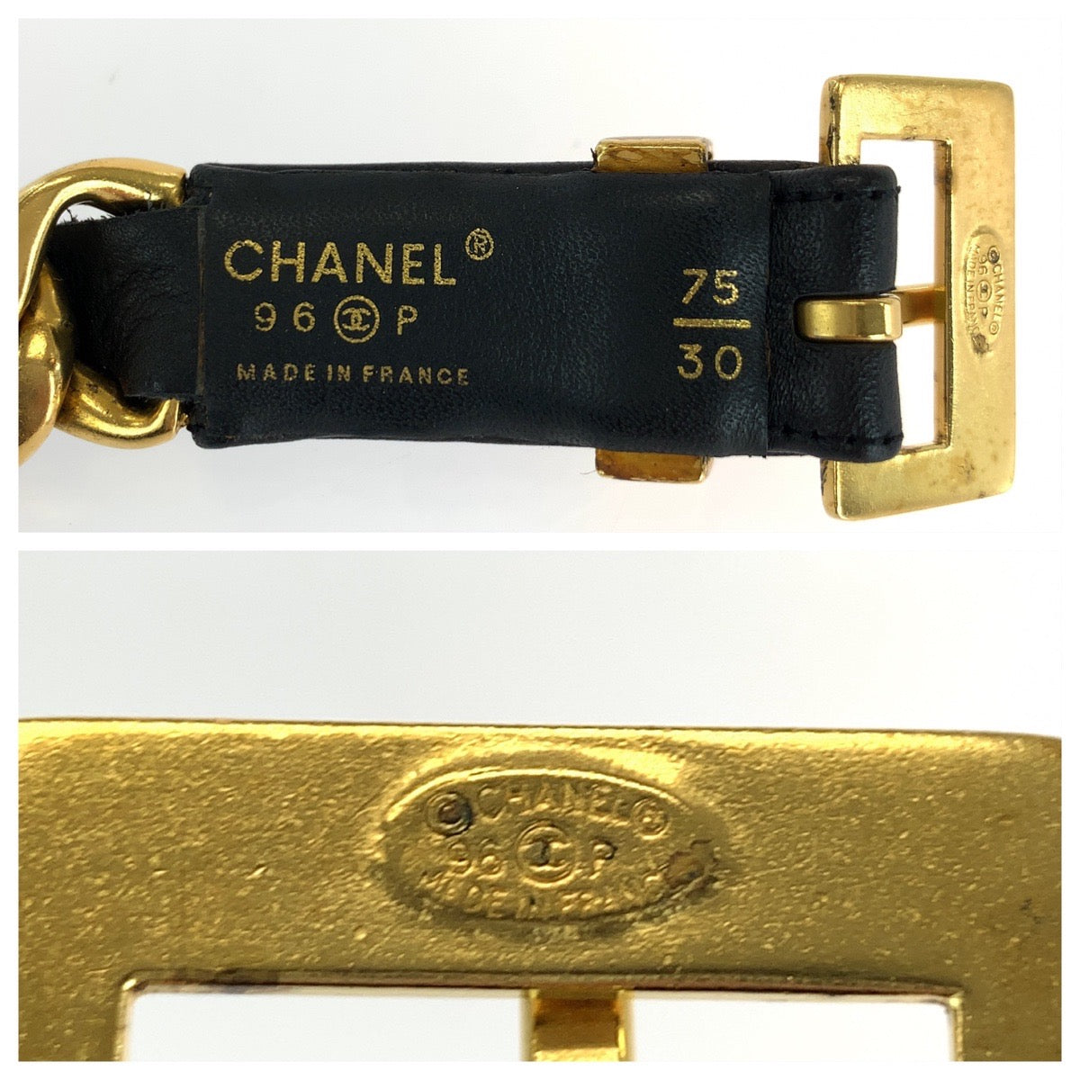 Chanel Leather Chain Belt