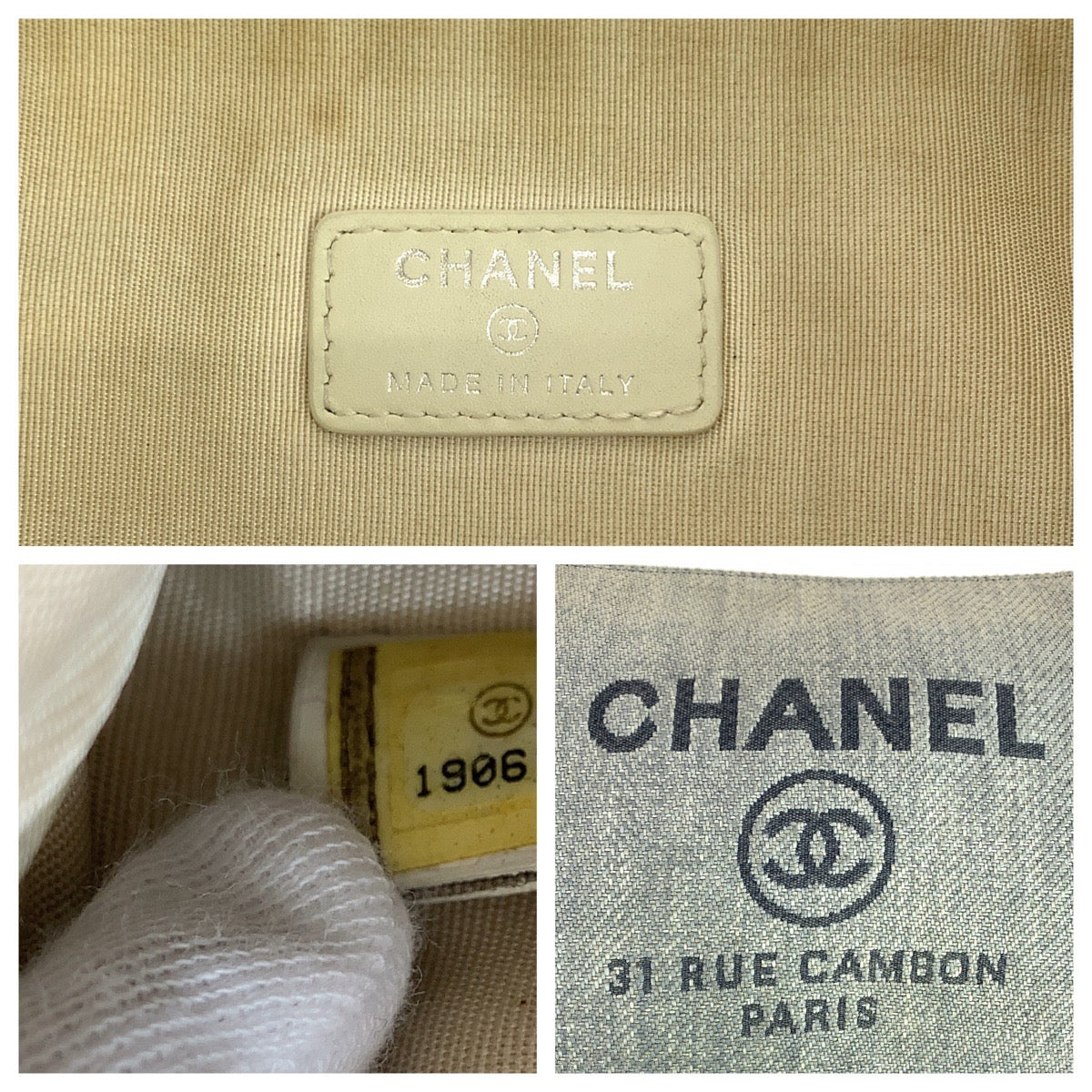 Chanel Deauville Cruise Line Canvas Clutch Bag