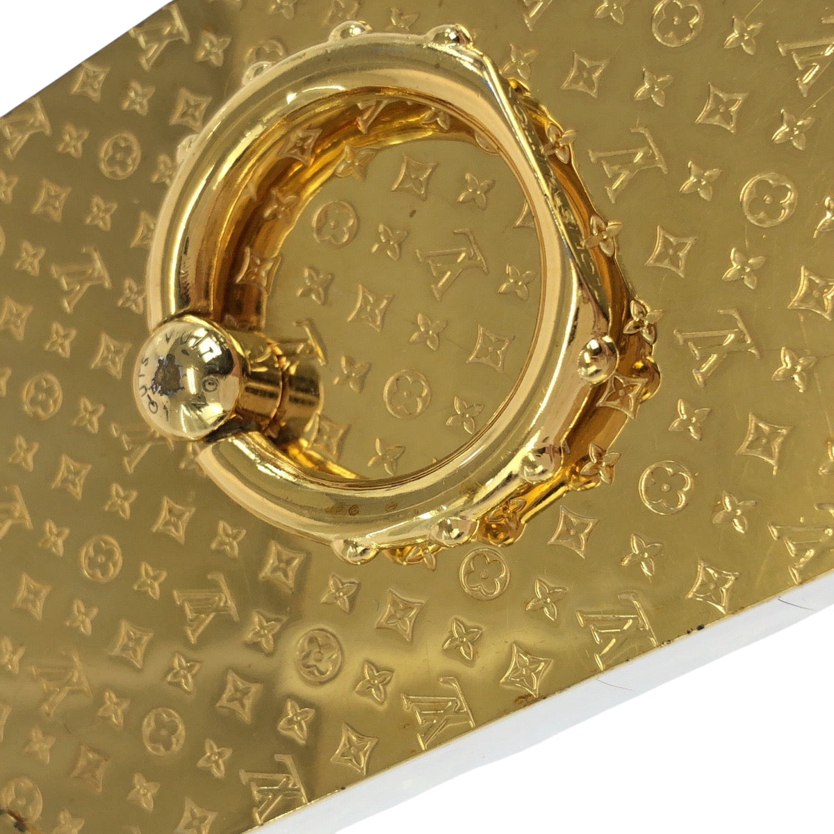 LOUIS VUITTON Mobile phones and smartphone accessories M63145 plating gold Monogram Phone Ring Trunk